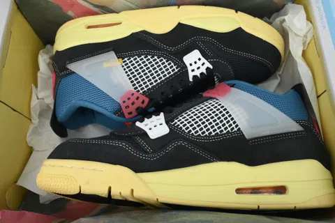 Union LA x Air Jordan 4 Black/Blue – photo 9