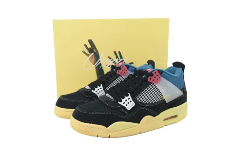 Union LA x Air Jordan 4 Black/Blue – photo 8