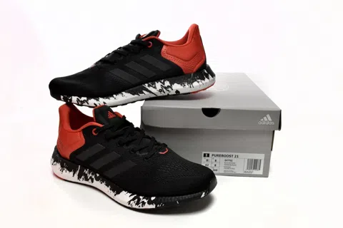 adidas PureBoost 21 Black/Red – photo 12