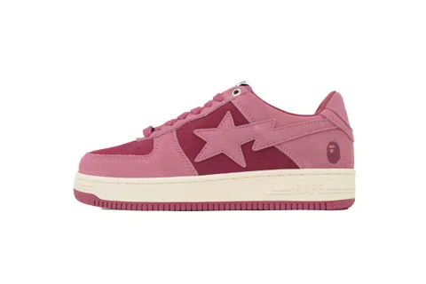 Bape Sta Pink Suede