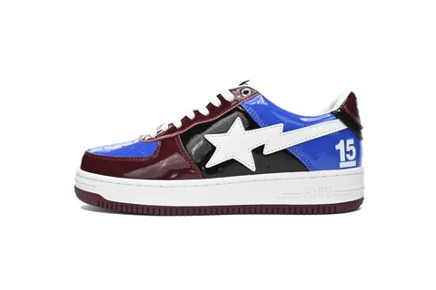 Bape Sta White/Burgundy/Blue