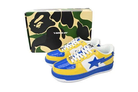 Bape Sta White/Royal Blue/Yellow – photo 8