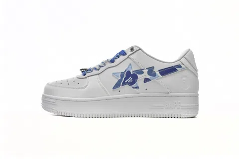 Bape Sta White/Blue Camo