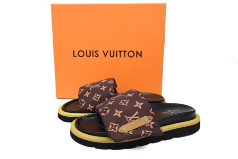 Louis Vuitton Pool Pillow Comfort Mule Brown/Yellow – photo 7