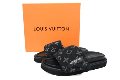Louis Vuitton Pool Pillow Comfort Mule Black Denim – photo 6