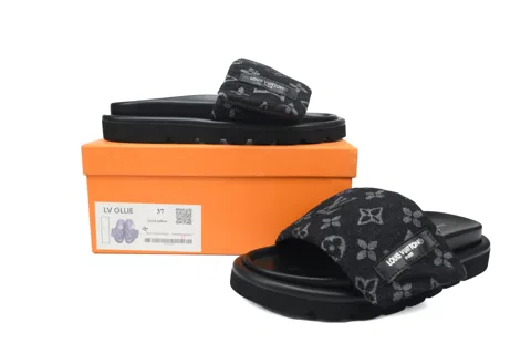 Louis Vuitton Pool Pillow Comfort Mule Black Denim – photo 7