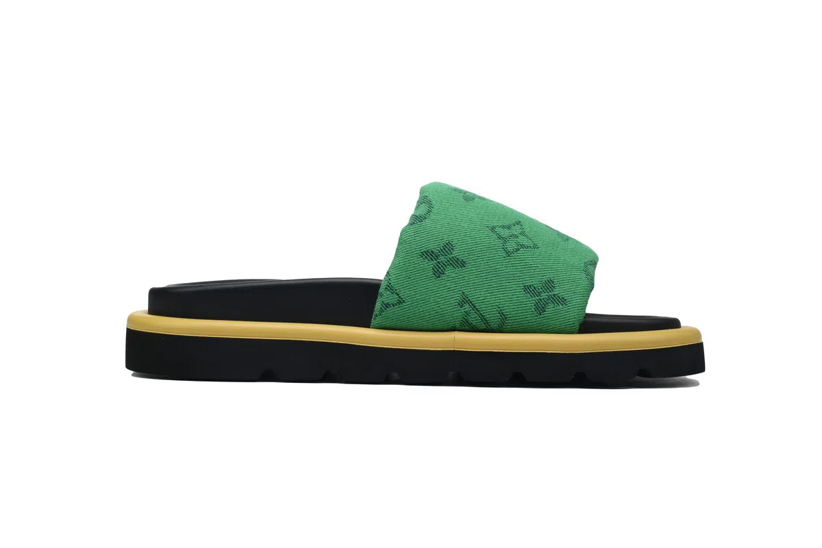 Louis Vuitton Pool Pillow Comfort Mule Green/Yellow Denim – photo 2