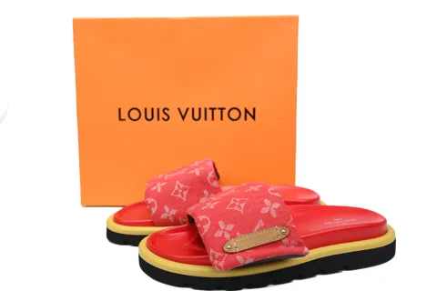 Louis Vuitton Pool Pillow Comfort Mule Red Denim – photo 6
