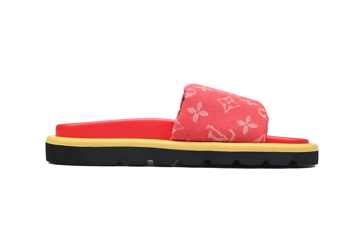 Louis Vuitton Pool Pillow Comfort Mule Red Denim – photo 2