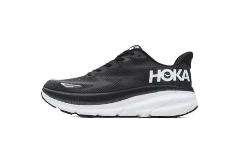 HOKA Clifton 9 Black White