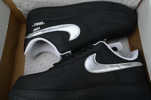 Nike Air Force 1 Low Black/Silver – photo 8