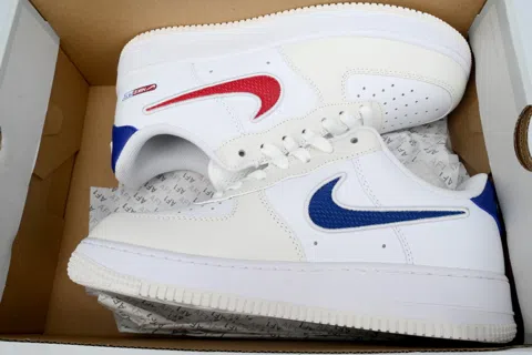 Nike Air Force 1 Low White/Cream/Blue – photo 8