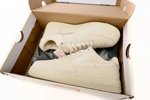 Stussy x Nike Air Force 1 Low Fossil Stone – photo 11