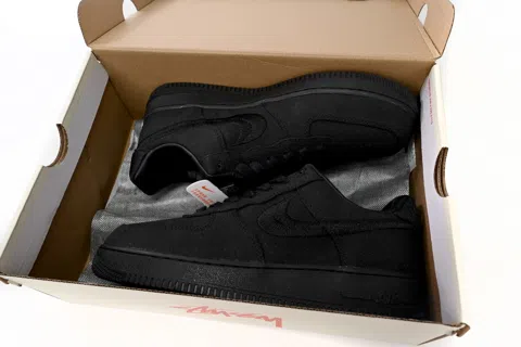 Stussy x Nike Air Force 1 Low Black – photo 11