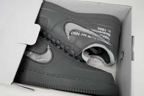 Off-White x Nike Air Force 1 Low Ghost Grey Silver – photo 8