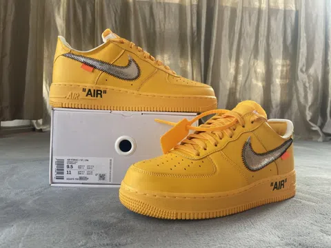 Off-White x Nike Air Force 1 Low Yellow – photo 10