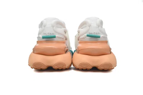 Balmain Sneakers White/Green/Orange – photo 3