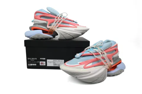 Balmain Sneakers Grey/Blue/Red – photo 7