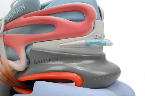 Balmain Sneakers Grey/Blue/Red – photo 5