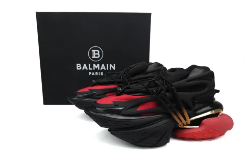 Balmain Sneakers Black/Red – photo 6