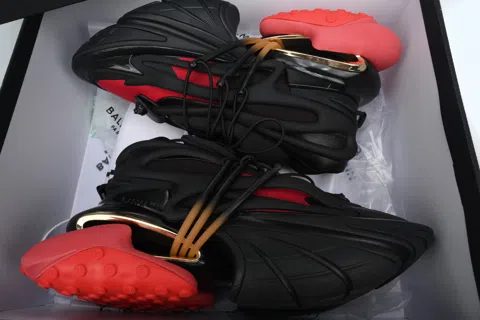 Balmain Sneakers Black/Red – photo 8