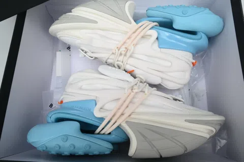 Balmain Sneakers White/Blue – photo 8