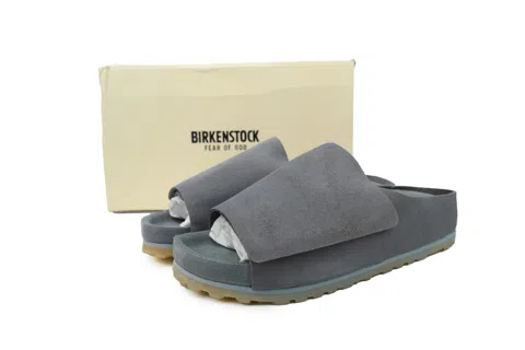 Fear of God FOG x Birkenstock Slide Grey/Blue – photo 6