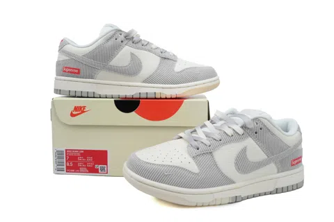 Nike Dunk Low White Corduroy – photo 6