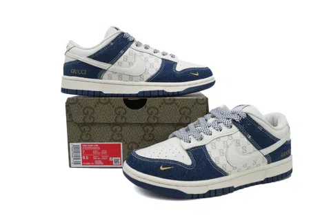 Nike Dunk Low White/Blue Denim – photo 7