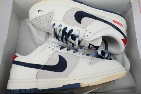 Nike Dunk Low White/Grey/Blue – photo 8
