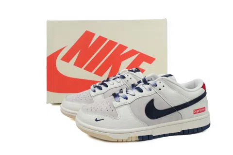 Nike Dunk Low White/Grey/Blue – photo 6