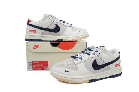 Nike Dunk Low White/Grey/Blue – photo 7