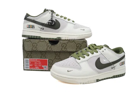 Nike Dunk Low Cream/White/Grass Green – photo 7
