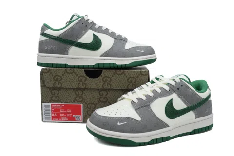 Nike Dunk Low White/Grey/Green – photo 7