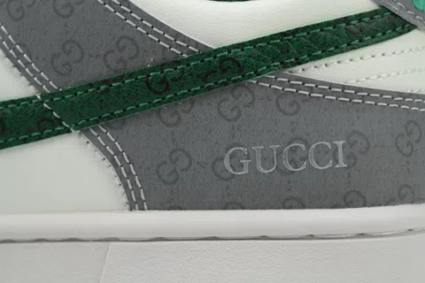 Nike Dunk Low White/Grey/Green – photo 5