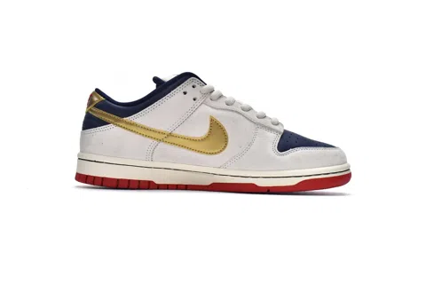 Nike Dunk Low White/Blue/Gold – photo 3