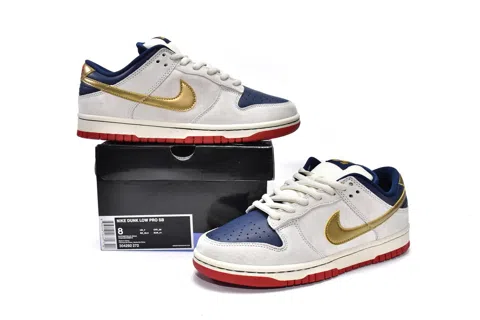 Nike Dunk Low White/Blue/Gold – photo 11