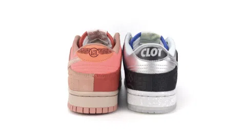 CLOT x Nike Dunk Low Brown/Blue/Grey – photo 4