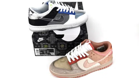 CLOT x Nike Dunk Low Brown/Blue/Grey – photo 9