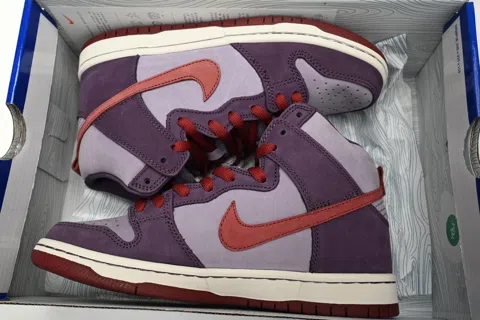 Nike Dunk High Purple/Red – photo 10