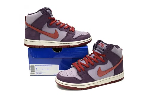 Nike Dunk High Purple/Red – photo 9