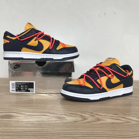 Nike Dunk Low Navy/Yellow – photo 5