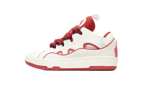 Lanvin Curb White/Red