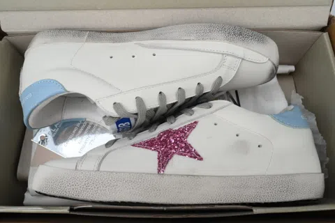 Golden Goose Super-Star Blue Heel – photo 8