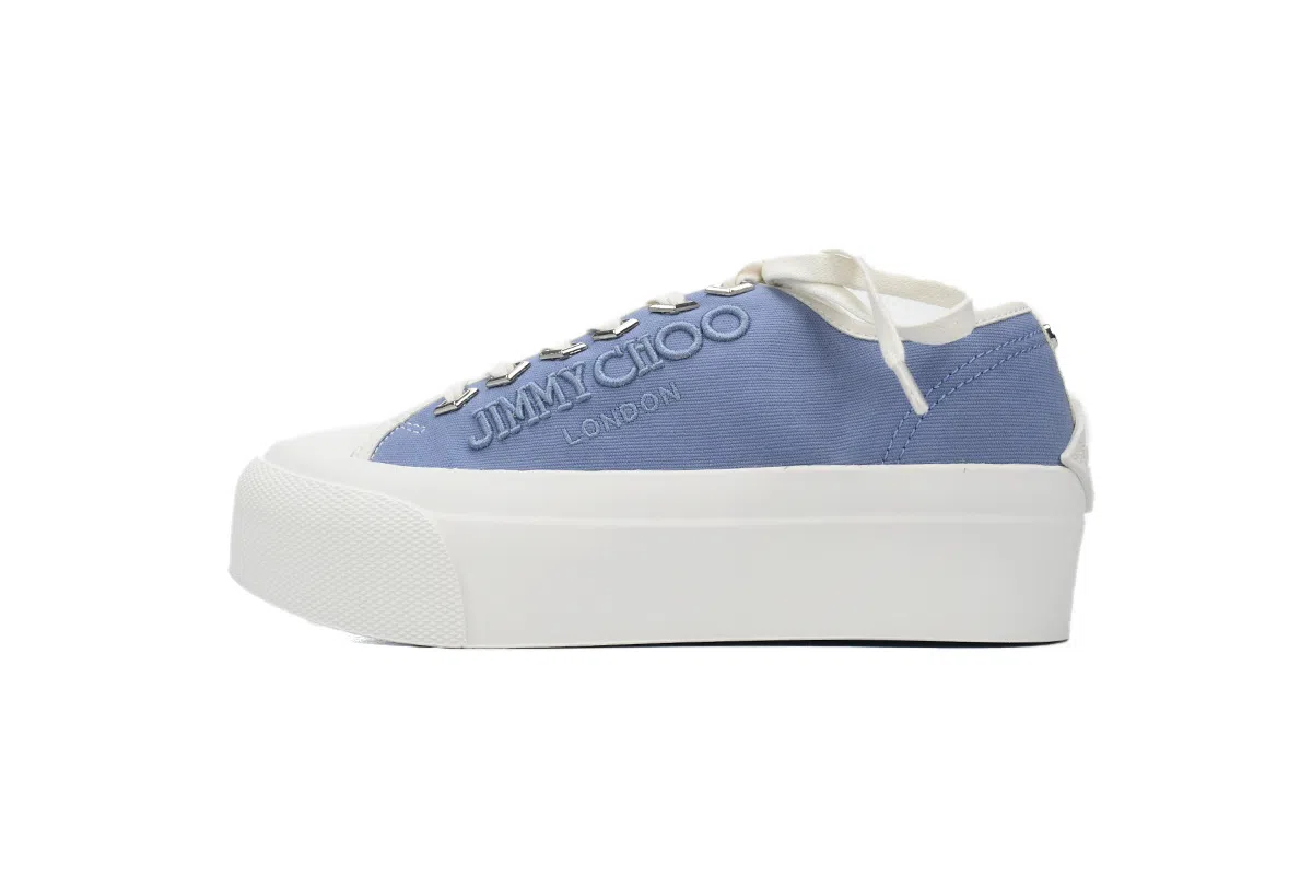 Jimmy Choo Palma Maxi s Jimmy Choo Palma Maxi Blue Canvas Platform Tra – photo 1