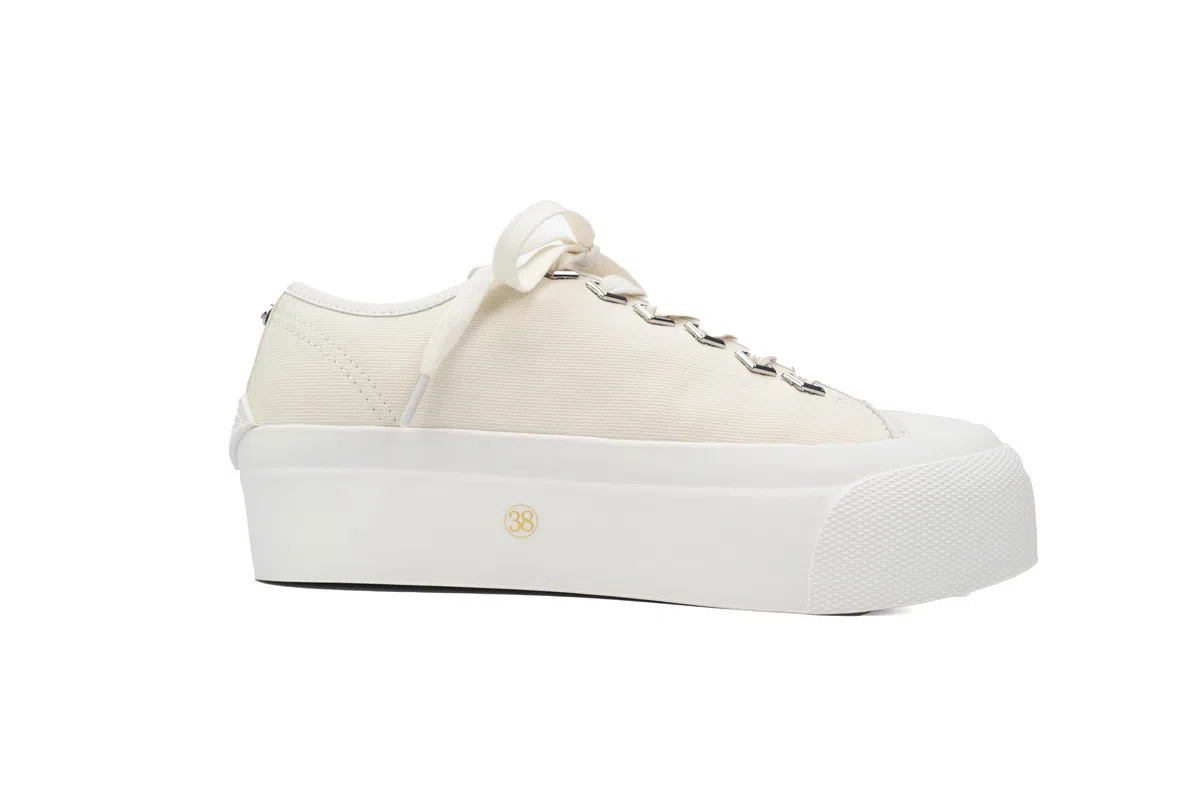 Jimmy Choo Palma Maxi s Jimmy Choo Palma Maxi White Canvas Platform Tr – photo 2