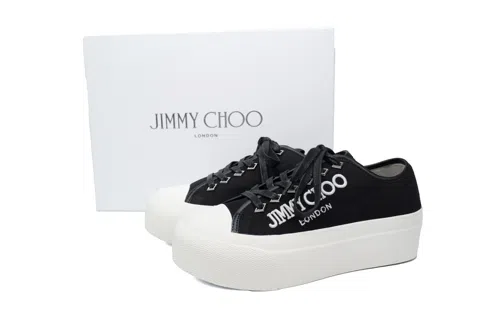 Jimmy Choo Palma Maxi s Jimmy Choo Palma Maxi Black and Latte Canvas P – photo 6