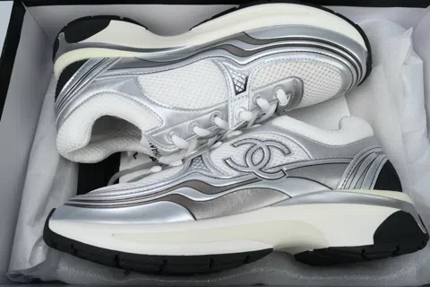 Chanel Running Shoes Silver/Black – photo 8