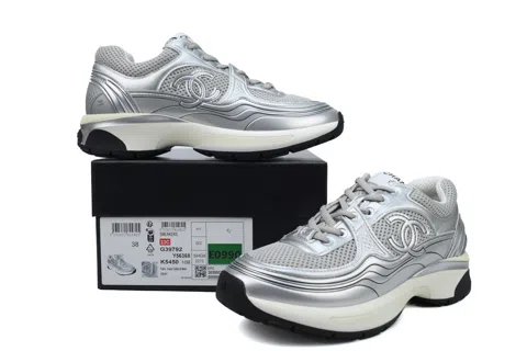 Chanel Running Shoes Silver – photo 6
