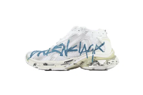 Balenciaga Runner Graffiti - White Blue